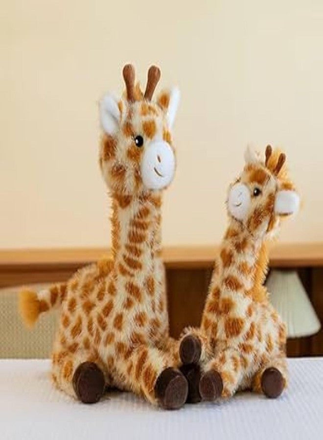 تيكلز لعبة زرافة لطيفة محشوة ناعمة للأطفال، هدية عيد ميلاد للأولاد والبنات (اللون: بني، الحجم: 30 سم) - Image 4